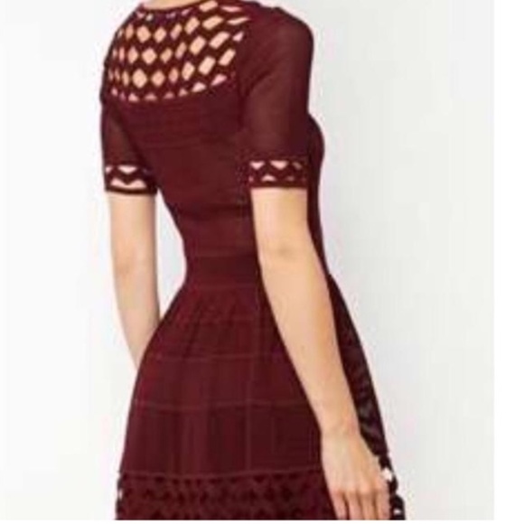 NWT Sandro Burgundy Bridget dress - Picture 5 of 8